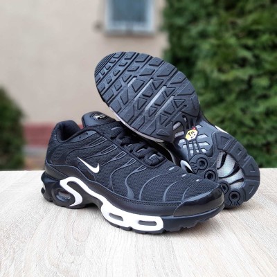 Nike Air Max Plus Sneakers TN Black White чорні з білим, Розмір 45