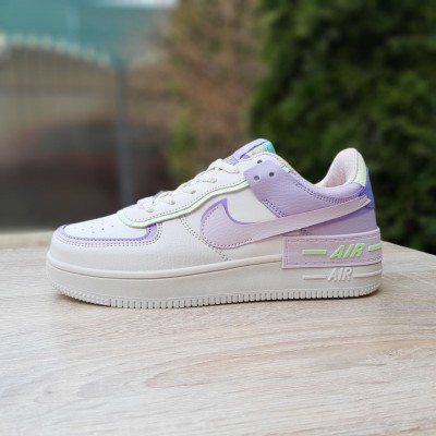 Nike Air Force 1 Shadow бежеві з бузковим, Розмір 36 Nike Air Force 1 Shadow бежеві з бузковим, Розмір 36