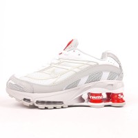 Nike Shox Ride 2 Supreme білі з сірим та червоним, Розмір 37