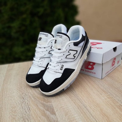 New Balance 550 Белые с черным, Размер 43