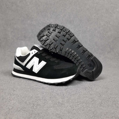 New Balance 574 чорні (біла N), Розмір 36