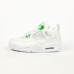 Nike AIR Jordan 4 Retro білі з зеленим, Розмір 39