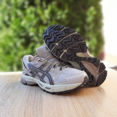 ASICS Gel-Kahana 8 серые с зеленым, Размер 39