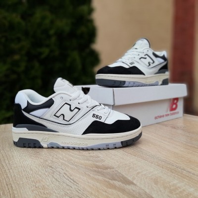 New Balance 550 Белые с черным, Размер 43
