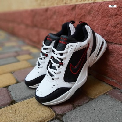 Nike AIR Monarch Білі з чорним і червоним, Розмір 44