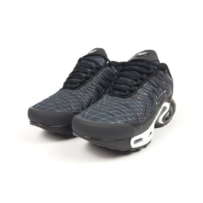 Nike Air Max TN plus сірі з чорним та білим, Розмір 38