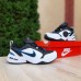 Nike AIR Monarch белые с черным и синим, Размер 45