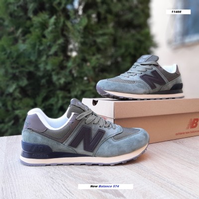 New Balance 574 зелені з коричневим, Розмір 41