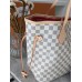 Сумка жіноча Louis Vuitton Neverfull бежевий шаховий шопер Луї Віттон