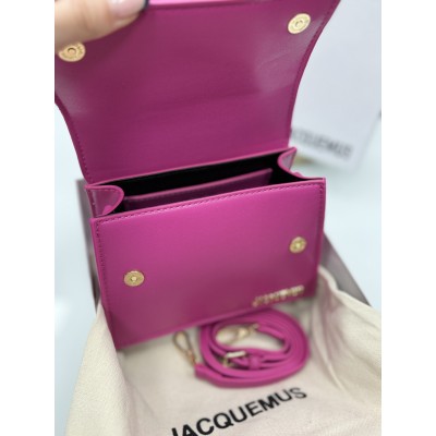 Премиум cумка женская Jacquemus малиновый  клатч Жакмюс