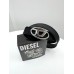 Жіночий пояс пояс Diesel Дизель чорний + срібло