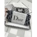 Гаманець Dior жіночий Гаманець Діор синій текстильний