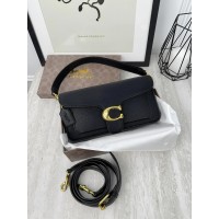 Жіноча сумка Coach Tabby чорний класичний Коуч через плече