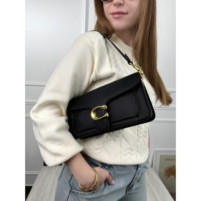Жіноча сумка Coach Tabby чорний класичний Коуч через плече