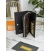 Женский кошелек Louis Vuitton коричневый + черный Луи Виттон книжка