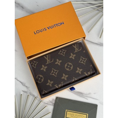 Женский кошелек Louis Vuitton коричневый + черный Луи Виттон книжка
