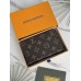Женский кошелек Louis Vuitton коричневый + черный Луи Виттон книжка