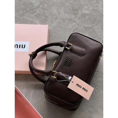 Сумка жіноча Miu Miu Arcadie Leather Bag бургунді крос боді Міу Міу Medium Сумка жіноча Miu Miu Arcadie Leather Bag бургунді крос боді Міу Міу Medium