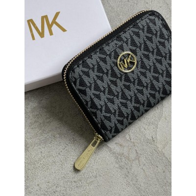 Кошелек Michael Kors, Майкл Корс женский мини с лого черный