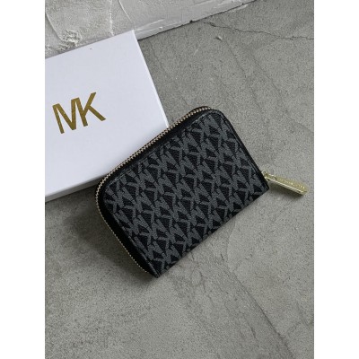 Кошелек Michael Kors, Майкл Корс женский мини с лого черный