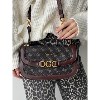 Сумка женская Guess коричневый через плечо Гесс Сумка женская Guess коричневый через плечо Гесс