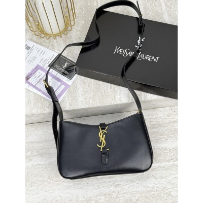 Жіноча сумка Yves Saint Laurent YSL Le 5 à 7 Ів Сен Лоран чорний з довгим ременем