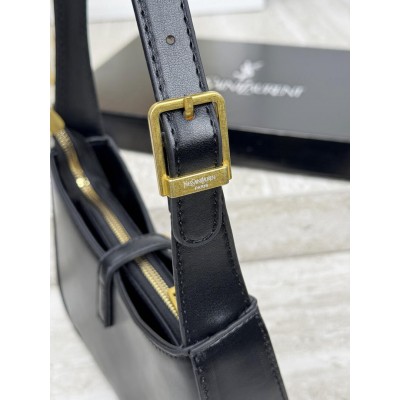 Жіноча сумка Yves Saint Laurent YSL Le 5 à 7 Ів Сен Лоран чорний з довгим ременем