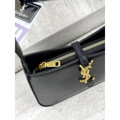 Жіноча сумка Yves Saint Laurent YSL Le 5 à 7 Ів Сен Лоран чорний з довгим ременем