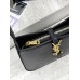 Жіноча сумка Yves Saint Laurent YSL Le 5 à 7 Ів Сен Лоран чорний з довгим ременем