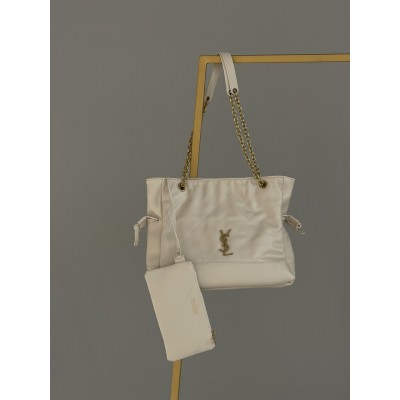 Сумка жіноча Yves Saint Laurent Jamie in Leather молочний шоппер Ів Сен Лоран Сумка жіноча Yves Saint Laurent Jamie in Leather молочний шоппер Ів Сен Лоран