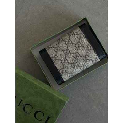 Гаманець жіночий Gucci Marmont чорний маленький із коробкою Гуччі