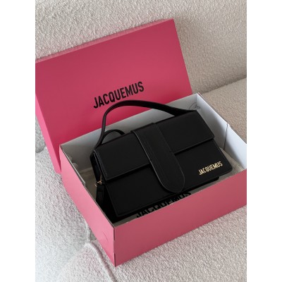 Жіноча сумка Jacquemus Le Grand Bambino чорний крос боді Жакмюс Жіноча сумка Jacquemus Le Grand Bambino чорний крос боді Жакмюс