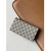 Женский кошелек Gucci серо-синий большой двойной Гуччи