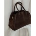 Сумка жіноча в стилі THE ROW textile - Medium через коричневий плече
