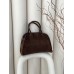 Сумка жіноча в стилі THE ROW textile - Medium через коричневий плече