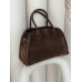 Сумка жіноча в стилі THE ROW textile - Medium через коричневий плече