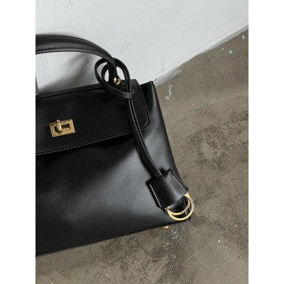 Сумка жіноча Balenciaga Rodeo Large Big - Premium чорний золото Баленсіага