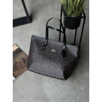 Сумка жіноча Coach Big size коричневий класичний шопер Коуч