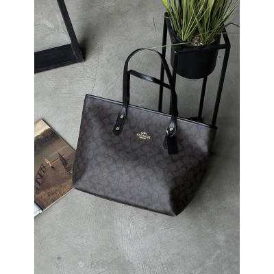 Сумка женская Coach Big size коричневый классический шопер Коуч Сумка женская Coach Big size коричневый классический шопер Коуч