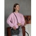 Сумка жіноча Michael Kors Jet Set Large Logo Bag Ivory чорний Мішель Корс через плече