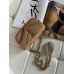 Жіноча сумка Yves Saint Laurent Loulou leather bag через бежевий плече Лоран Small size