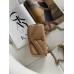 Жіноча сумка Yves Saint Laurent Loulou leather bag через бежевий плече Лоран Small size