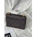 Сумка жіноча Coach Mini Klare Crossbody in Signature Canvas через плече темно - коричневий Коуч
