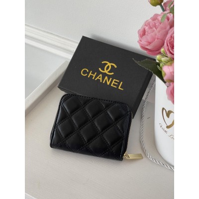 Гаманець жіночий Chanel mini чорний із коробкою