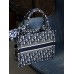 Сумка шопер Кристиан Диор текстиль шоппер Dior Medium size синий