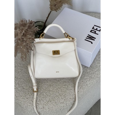 Жіноча сумка JW PEI молочний класичний Lucia Classic Top Handbag Жіноча сумка JW PEI молочний класичний Lucia Classic Top Handbag