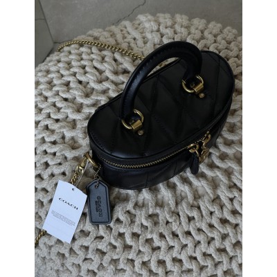 Жіноча сумка Coach Trail Crossbody 17 чорний через плече Коуч