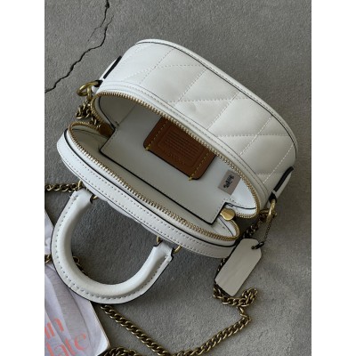 Женская сумка Coach Trail Crossbody 17 белый через плече Коуч