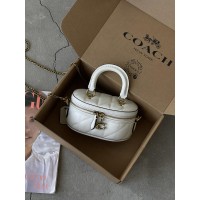 Женская сумка Coach Trail Crossbody 17 белый через плече Коуч