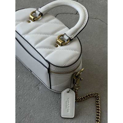 Женская сумка Coach Trail Crossbody 17 белый через плече Коуч